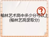榆林艺术高中多少分可以上(榆林艺高录取分)