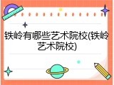 铁岭有哪些艺术院校(铁岭艺术院校)