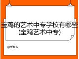 宝鸡的艺术中专学校有哪些(宝鸡艺术中专)
