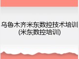 乌鲁木齐米东数控技术培训(米东数控培训)