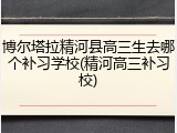 博尔塔拉精河县高三生去哪个补习学校(精河高三补习校)