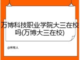 万博科技职业学院大三在校吗(万博大三在校)