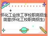 怀化工业技工学校职高招生简章(怀化工校职高招生)