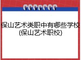 保山艺术类职中有哪些学校(保山艺术职校)