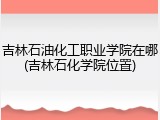吉林石油化工职业学院在哪(吉林石化学院位置)