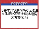 乌鲁木齐水磨沟高考艺考生文化课补习班推荐(水磨沟艺考文化班)