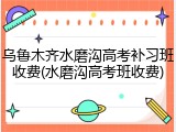 乌鲁木齐水磨沟高考补习班收费(水磨沟高考班收费)
