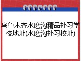 乌鲁木齐水磨沟精品补习学校地址(水磨沟补习校址)