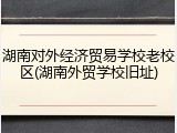 湖南对外经济贸易学校老校区(湖南外贸学校旧址)