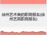 徐州艺术类的职高报名(徐州艺高职高报名)