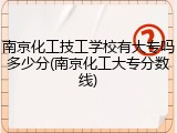 南京化工技工学校有大专吗多少分(南京化工大专分数线)