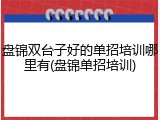 盘锦双台子好的单招培训哪里有(盘锦单招培训)