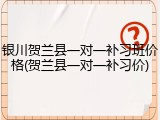银川贺兰县一对一补习班价格(贺兰县一对一补习价)
