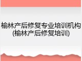 榆林产后修复专业培训机构(榆林产后修复培训)