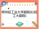 郑州轻工业大学副院长(轻工大副院)
