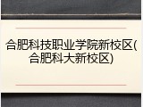 合肥科技职业学院新校区(合肥科大新校区)