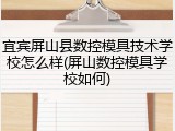 宜宾屏山县数控模具技术学校怎么样(屏山数控模具学校如何)