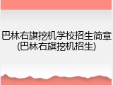 巴林右旗挖机学校招生简章(巴林右旗挖机招生)