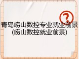 青岛崂山数控专业就业前景(崂山数控就业前景)
