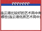 连云港比较好的艺术高中有哪些(连云港优质艺术高中)
