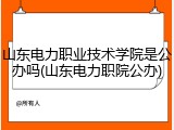 山东电力职业技术学院是公办吗(山东电力职院公办)