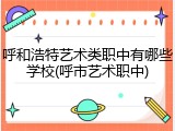呼和浩特艺术类职中有哪些学校(呼市艺术职中)