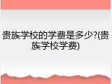 贵族学校的学费是多少?(贵族学校学费)