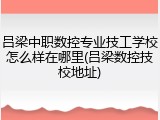 吕梁中职数控专业技工学校怎么样在哪里(吕梁数控技校地址)