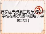 石家庄无极县正规单招培训学校在哪(无极单招培训学校地址)