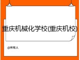 重庆机械化学校(重庆机校)
