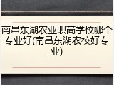南昌东湖农业职高学校哪个专业好(南昌东湖农校好专业)