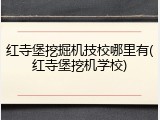 红寺堡挖掘机技校哪里有(红寺堡挖机学校)