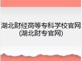 湖北财经高等专科学校官网(湖北财专官网)