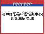汉中略阳县单招培训中心(略阳单招培训)