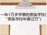 一年1万多学费的贵族学校("贵族学校年费过万")