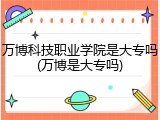 万博科技职业学院是大专吗(万博是大专吗)