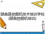 碌曲县挖掘机技术培训学校(碌曲挖掘机培训)