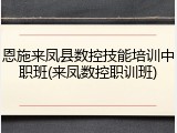 恩施来凤县数控技能培训中职班(来凤数控职训班)