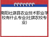 南阳社旗县农业技术职业学校有什么专业(社旗农校专业)