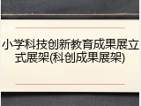 小学科技创新教育成果展立式展架(科创成果展架)