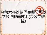 乌鲁木齐沙依巴克哪里可以学数控职高技术(沙区学数控)