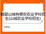 鹤壁山城有哪些农业学校招生(山城农业学校招生)