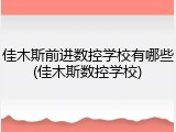佳木斯前进数控学校有哪些(佳木斯数控学校)