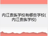 内江贵族学校有哪些学校(内江贵族学校)