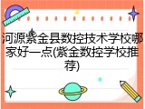 河源紫金县数控技术学校哪家好一点(紫金数控学校推荐)