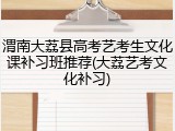渭南大荔县高考艺考生文化课补习班推荐(大荔艺考文化补习)