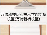 万博科技职业技术学院新桥校区(万博新桥校区)
