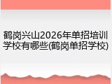 鹤岗兴山2026年单招培训学校有哪些(鹤岗单招学校)