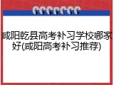 咸阳乾县高考补习学校哪家好(咸阳高考补习推荐)
