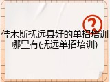 佳木斯抚远县好的单招培训哪里有(抚远单招培训)